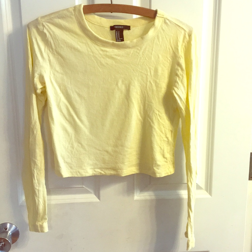 Size Medium Forever 21 Long Sleeve Crop Top